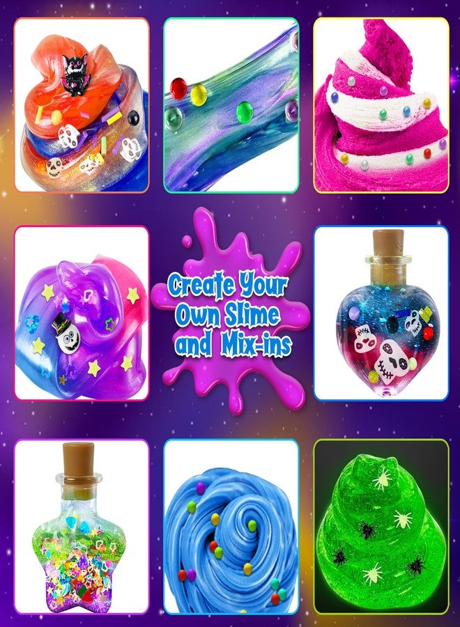 YOPINSAND DIY Slime Kit for Girls, Galaxy Wizard Slime Making Kit for Kids, Potion Slime Making Kit with Add-ins, Glimmer Crunchy, Foam Balls, Charms, Glitters, Gift Toys for Boys Girls 3-12 - Image 3